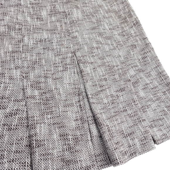 Loft Brown Wool Blend Skirt Sz 8 - Picture 7 of 9